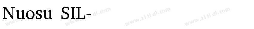 Nuosu SIL字体转换